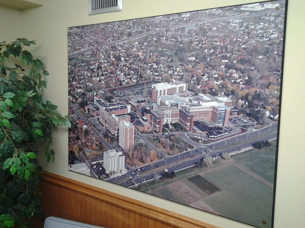 Wall Map of the Ottawa Hospital Civic Campus
