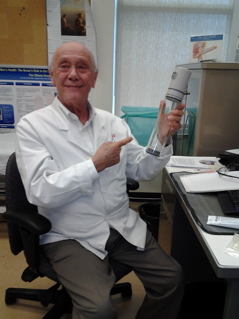 Bill Lifchus Demonstrating an ED Vacuum Constriction Device